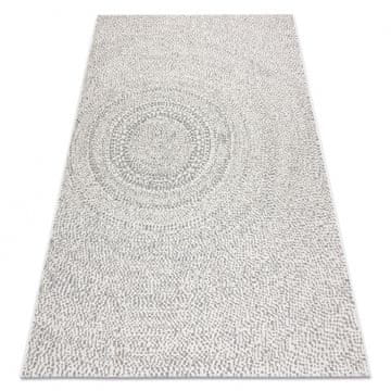 eoshop Preproga FLAT SISAL 48832367 Krogi, pike kremna / siva ( - Velikost: 120x170 cm)