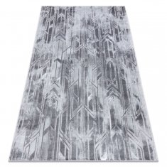 eoshop Moderna MEFE preproga B402 - Strukturna, dve ravni flisa, temno siva ( - Velikost: 80x150 cm)