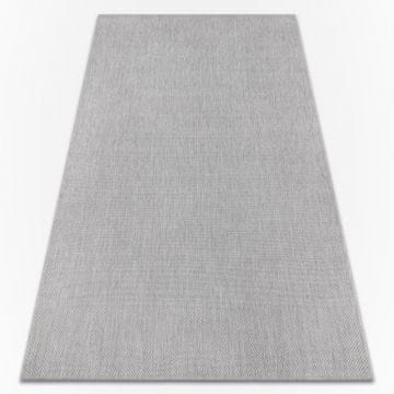 eoshop Preproga FLAT 48663/320 SISAL - siva SMOOTH ( - Velikost: 80x150 cm)