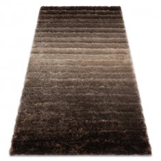 eoshop Moderna preproga FLIM 007-B3 shaggy, Črte - Strukturna rjava ( - Velikost: 120x160 cm)