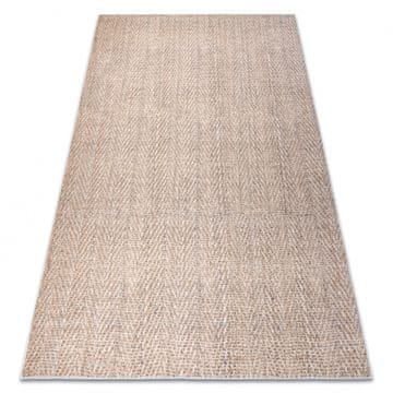 eoshop ANDRE pralna preproga Herringbone 1577 proti zdrsu - bež ( - Velikost: 160x220 cm)