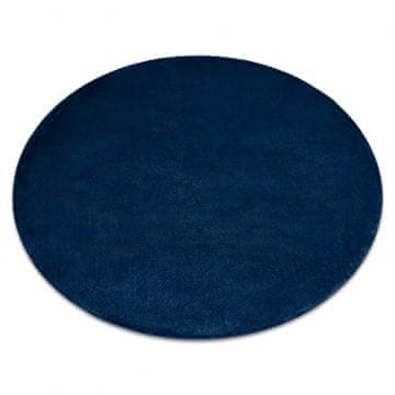 eoshop Pralna okrogla preproga POSH Shaggy, plišasta, debela, nedrseča, temno modra ( - Velikost: krog 80 cm)
