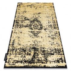 eoshop Moderna preproga DE LUXE 2083 ornament vintage - Strukturna, zlata / siva ( - Velikost: 120x170 cm)