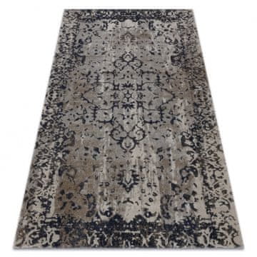eoshop Moderna preproga MUNDO E0681 ornament, okvir vintage outdoor beige / black ( - Velikost: 180x270 cm)