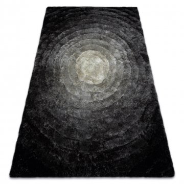 eoshop Moderna preproga FLIM 008-B2 shaggy, krogi - Strukturna siva ( - Velikost: 80x150 cm)