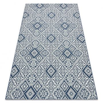 eoshop Preproga COLOR 19247/699 SISAL Square Diamond Plate Blue ( - Velikost: 200x290 cm)