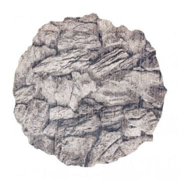 eoshop Moderna preproga TINE 75417B, nepravilne oblike, Rock stone cream / grey (Koberce Luszczow - Velikost: 195x195 cm)