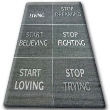 eoshop Preproga SIZAL FLOORLUX 20275 YOLO črna / srebrna ( - Velikost: 160x230 cm)