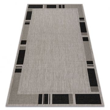 eoshop Preproga SIZAL FLOORLUX 20195 srebrna / črna ( - Velikost: 240x330 cm)