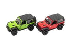 Kinsmart Avto Jeep Wrangler 2018 trda streha 12,5cm kovina/plastik 4 barve na hrbtni strani