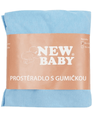 NEW BABY Prevleka za otroško posteljico 120x60 modra