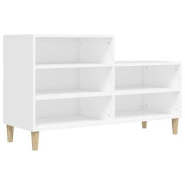 Vidaxl Omarica za čevlje bela 102x36x60 cm inženirski les