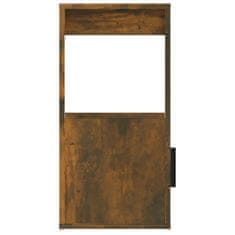 Vidaxl Komoda dimljeni hrast 80x30x60 cm inženirski les