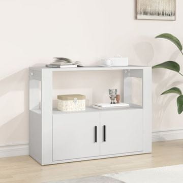 Vidaxl vidaXL Predalnik, bel, 80x30x60 cm, material na osnovi lesa