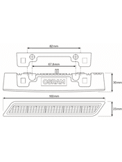 Osram LUČI DNEVNE LED LEDDRL301 BK CL15 PX-5 12V FS1