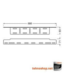 Osram OKVIR TABLICE Z NOSILCEM ZA DELOVNE LUČI LEDriving AX LEDDL ACC 103