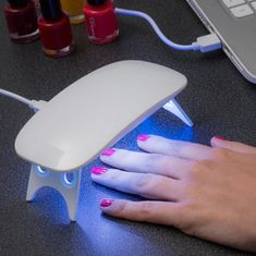 Northix Mini UV/LED lučka za nohte - bela 