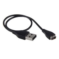Northix USB polnilni kabel, združljiv s Fitbit Charge HR (28 cm) - črn 