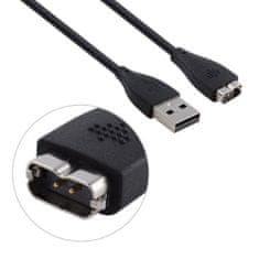 Northix USB polnilni kabel, združljiv s Fitbit Charge HR (28 cm) - črn 