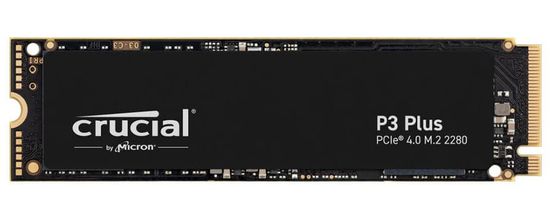 Crucial P3 Plus SSD, 2 TB, M.2 80 mm, PCI-e 4.0 x4 NVMe (CT2000P3PSSD8)
