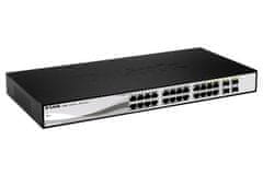 D-Link DGS-1210-24 Pametno stikalo, 24x GbE, 4x RJ45/SFP, brez ventilatorja