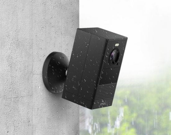Imou WiFi črna nadzorna kamera 4MP z aktivnim odvračanjem - vgrajen žaromet in 110dB sirena / Zaznavanje gibanja in ljudi / snemanje na SD / Leča 110° / Nočni domet do 10m / Vgrajen zvočnik in mikrofon
