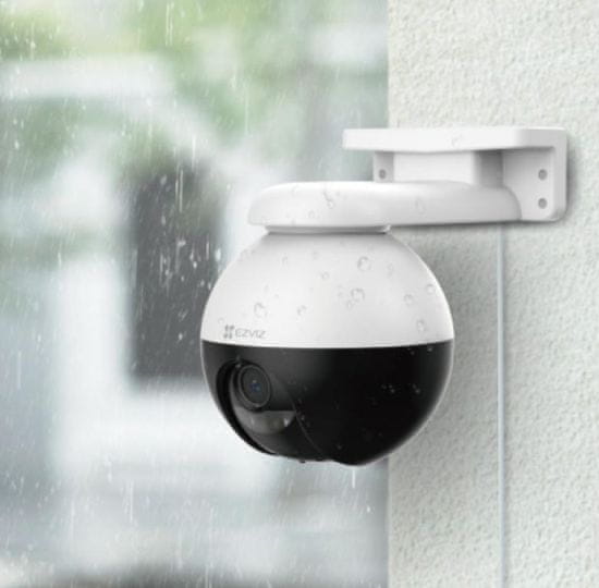 EZVIZ Nadzorna kamera 4mp PT vrtljiva zunanja WiFi z mikrofonom in zvočnikom / Nočni domet do 30m Reža za MicroSD / Brezplačna aplikacija za telefon Leča 87° /