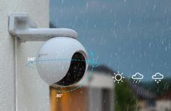 EZVIZ Nadzorna kamera z dvojno lečo 2mp PT vrtljiva zunanja WiFi z mikrofonom / Nočni domet do 30m Reža za MicroSD / Brezplačna aplikacija za telefon