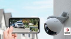 EZVIZ Nadzorna kamera z dvojno lečo 2mp PT vrtljiva zunanja WiFi z mikrofonom / Nočni domet do 30m Reža za MicroSD / Brezplačna aplikacija za telefon