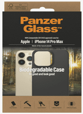PanzerGlass ovitek za Apple iPhone 14 Pro Max, biorazgradljiv, črn (0420)