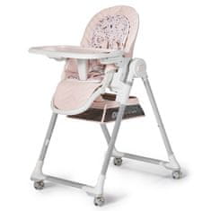 Kinderkraft LASTREE otroški jedilni stol, roza