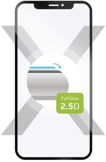 FIXED Full-Cover zaščitno steklo za Samsung Galaxy A24, kaljeno, čez celoten zaslon, črno (FIXGFA-1073-BK)