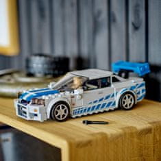 LEGO Speed ​​​​Champions 2 Fast 2 Furious Nissan Skyline GT-R igrača (R34)