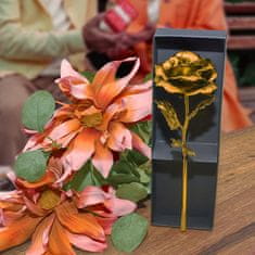Northix Eternity Rose - zlata z zlatim pecljem 