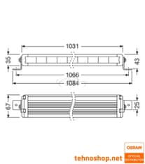 Osram LED DELOVNA LUČ LEDriving LIGHTBAR 108W 12/24V VX1000-CB SM LEDDL120-CB SM