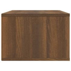 Vidaxl Viseča TV omarica rjav hrast 80x36x25 cm inženirski les