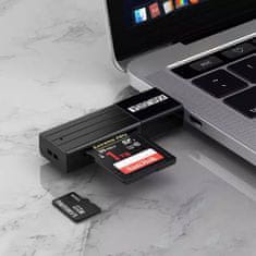 Kaku KSC-749 USB čitalnik pomnilniških kartic SD / microSD, črna