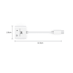 Maclean Adapter USB-C na USB-C PD + 3,5mm audio MCTV-848