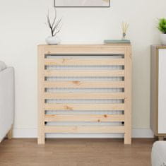 Vidaxl Pokrov za radiator 79,5x19x84 cm trdna borovina