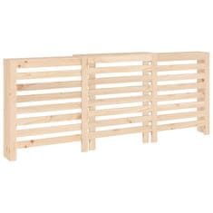 Vidaxl Pokrov za radiator 210x21x85 cm trdna borovina