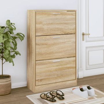 Vidaxl vidaXL Omarica za čevlje sonoma hrast 63x24x103 cm