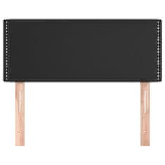 Vidaxl Posteljno vzglavje črno 80x5x78/88 cm umetno usnje