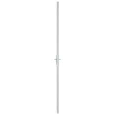 Vidaxl Notranja vrata 102,5x201,5 cm bela mat steklo in aluminij