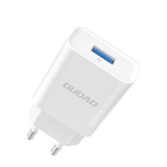 DUDAO EU USB 5V/2,4A QC3.0 Quick Charge 3.0 omrežni polnilnik bele barve (A3EU bela)