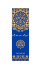 NANDAA Premium yoga podloga / blazina (Mandala Energy Spirit, Blue)