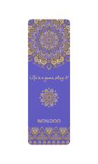 NANDAA Premium yoga podloga / blazina (Mandala Dream, Iris blue)