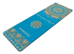 NANDAA  Premium yoga podloga / blazina (Mandala Dream, Turquoise)