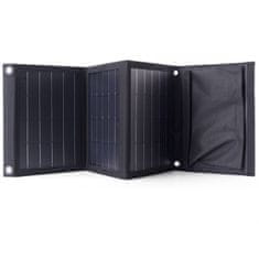 Choetech zložljiv potovalni fotovoltaični polnilec 22W 2x USB 5V / 2,4A (81,5 x 24 cm) črn (SC005)