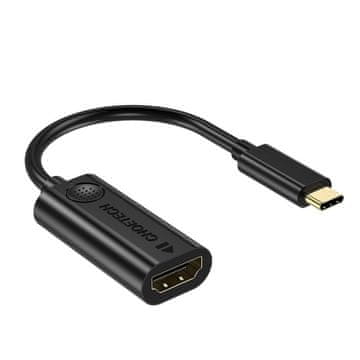 Choetech adapter HUB USB Type C Thunderbolt 3 (moški) do HDMI 2.0 4K@60Hz (ženski) črn (HUB-H04BK) - odprodaja