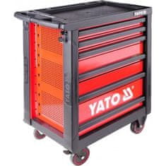 YATO Mobilna delavniška omara z orodjem (177 kosov) 6 predalov